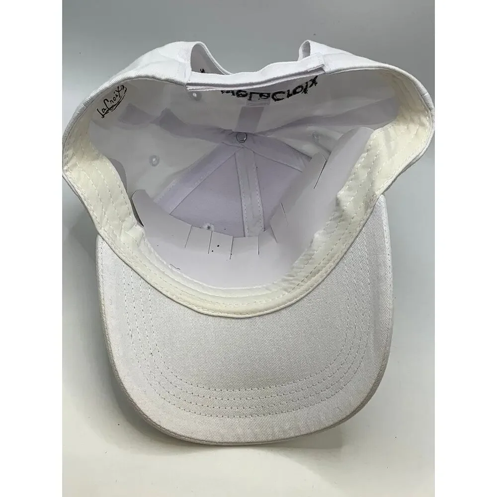 LA CROIX Men's White Embroidered Logo Baseball Cap SZ OS